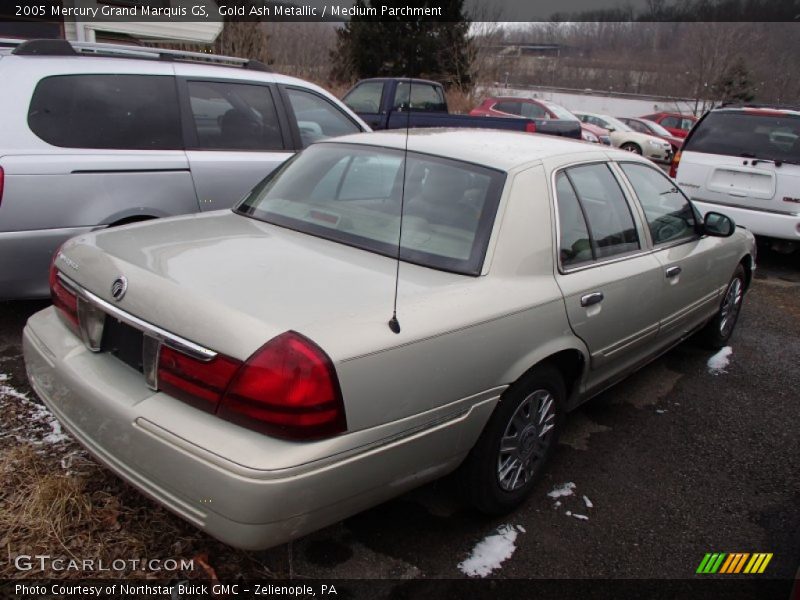 Gold Ash Metallic / Medium Parchment 2005 Mercury Grand Marquis GS