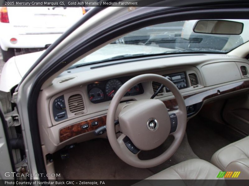 Gold Ash Metallic / Medium Parchment 2005 Mercury Grand Marquis GS