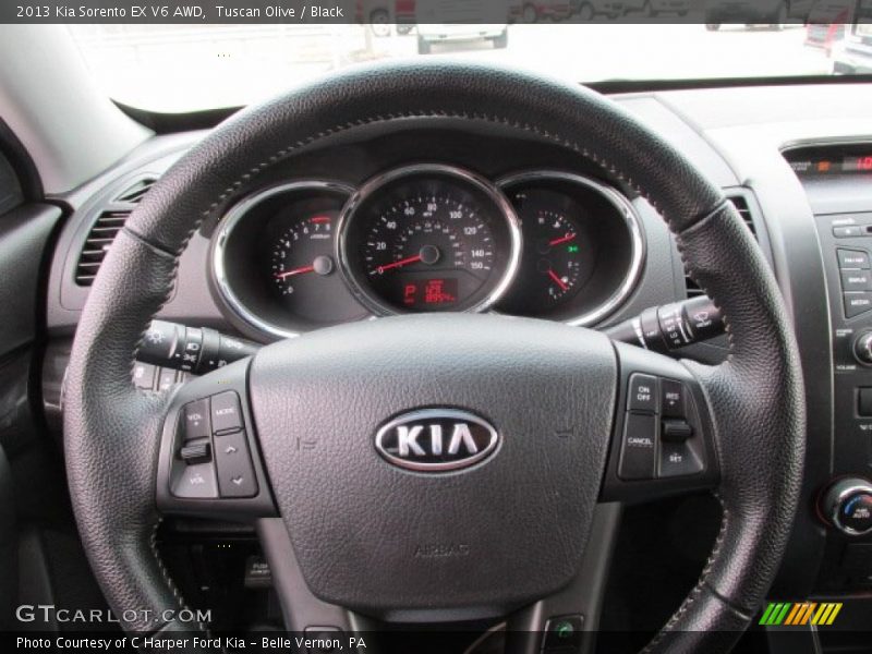 Tuscan Olive / Black 2013 Kia Sorento EX V6 AWD