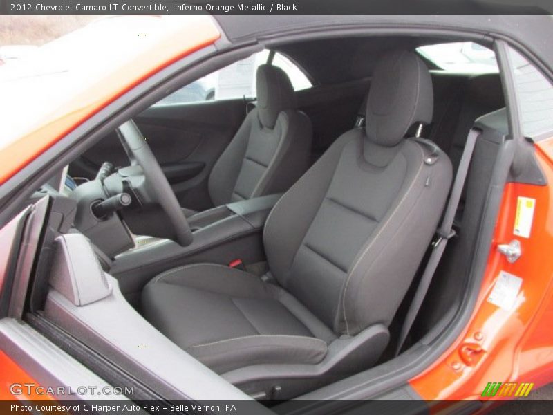 Inferno Orange Metallic / Black 2012 Chevrolet Camaro LT Convertible