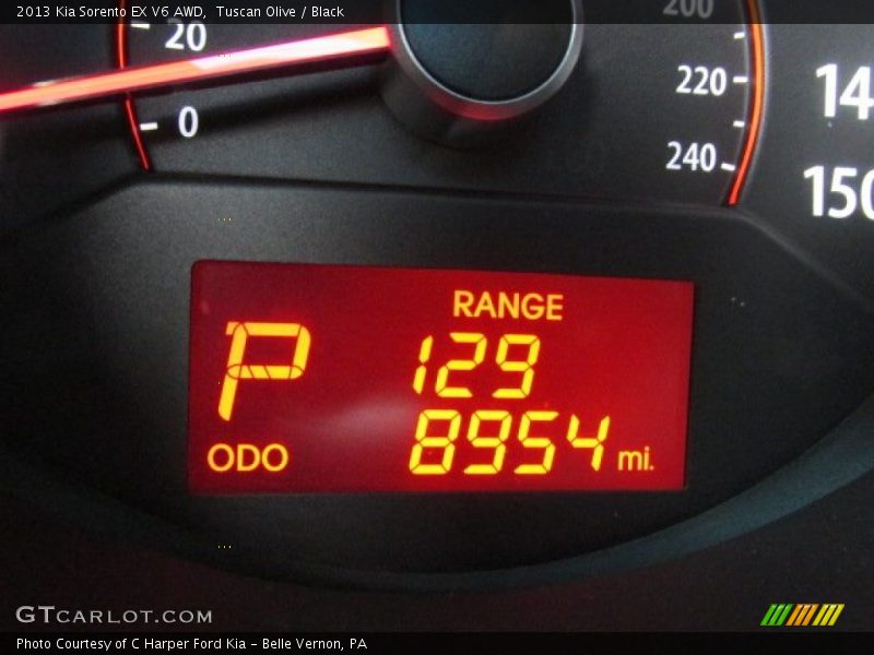 Tuscan Olive / Black 2013 Kia Sorento EX V6 AWD