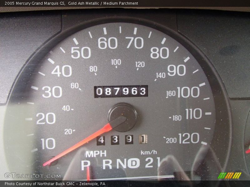 Gold Ash Metallic / Medium Parchment 2005 Mercury Grand Marquis GS