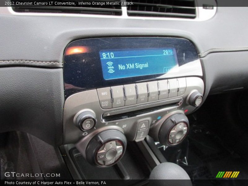 Inferno Orange Metallic / Black 2012 Chevrolet Camaro LT Convertible