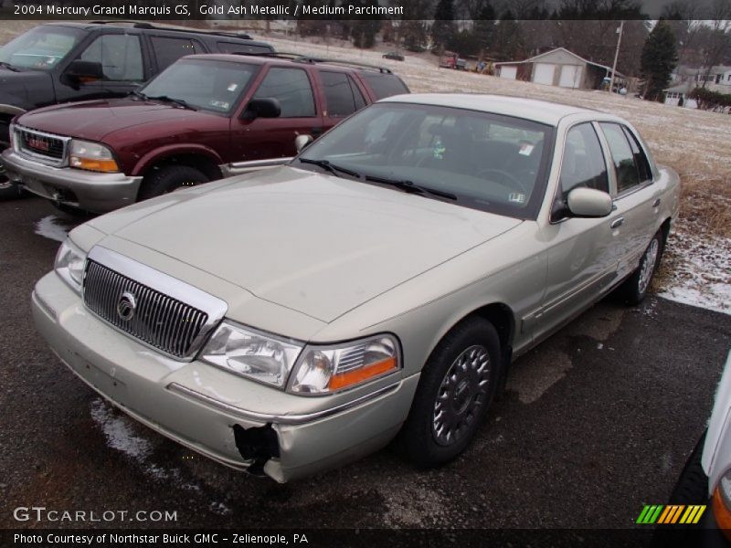 Gold Ash Metallic / Medium Parchment 2004 Mercury Grand Marquis GS