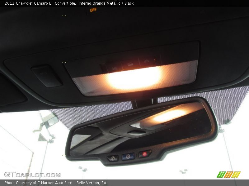 Inferno Orange Metallic / Black 2012 Chevrolet Camaro LT Convertible