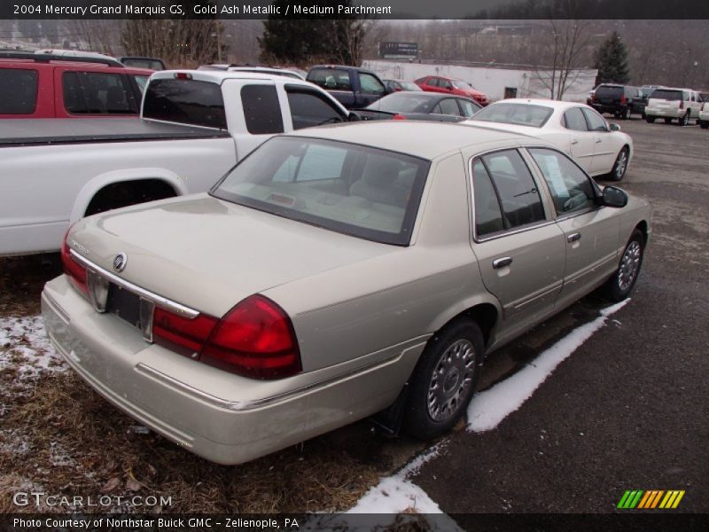 Gold Ash Metallic / Medium Parchment 2004 Mercury Grand Marquis GS