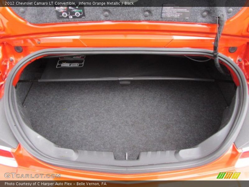 2012 Camaro LT Convertible Trunk
