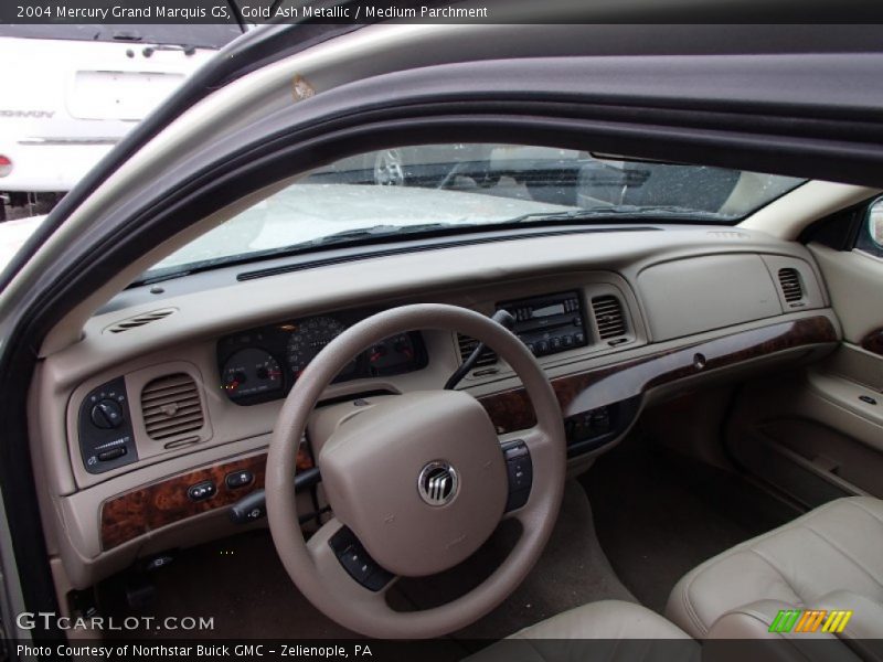 Gold Ash Metallic / Medium Parchment 2004 Mercury Grand Marquis GS