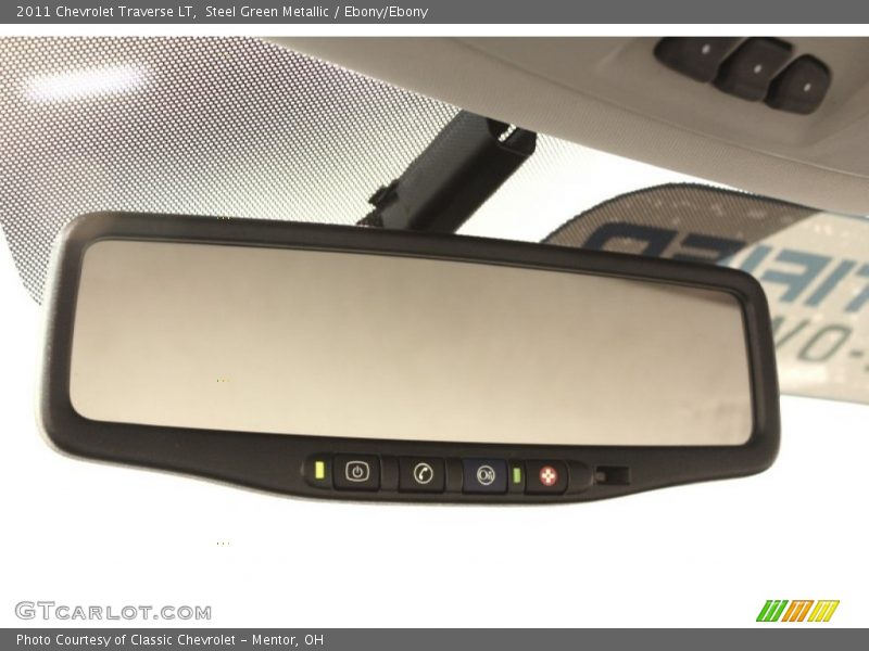 Steel Green Metallic / Ebony/Ebony 2011 Chevrolet Traverse LT