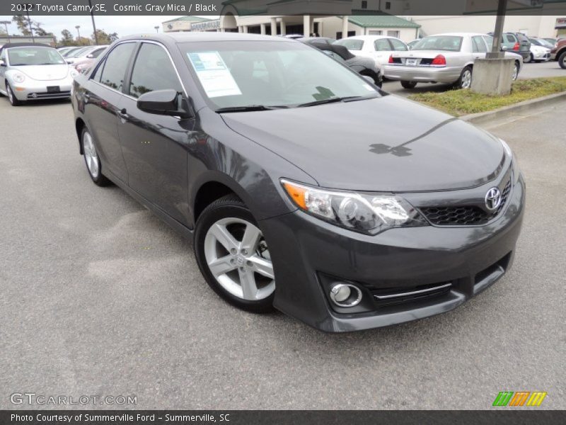 Cosmic Gray Mica / Black 2012 Toyota Camry SE