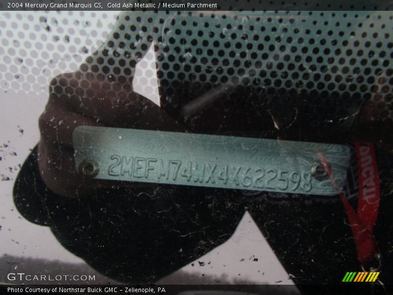 Gold Ash Metallic / Medium Parchment 2004 Mercury Grand Marquis GS