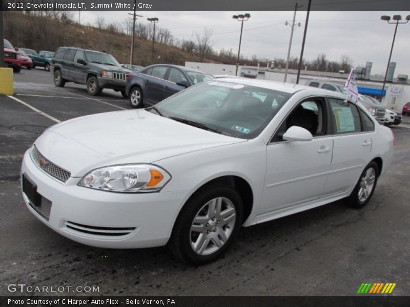 Summit White / Gray 2012 Chevrolet Impala LT