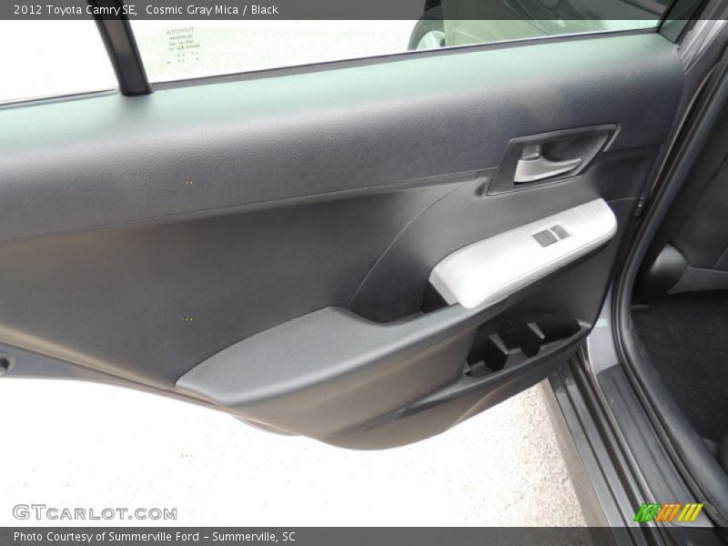 Cosmic Gray Mica / Black 2012 Toyota Camry SE