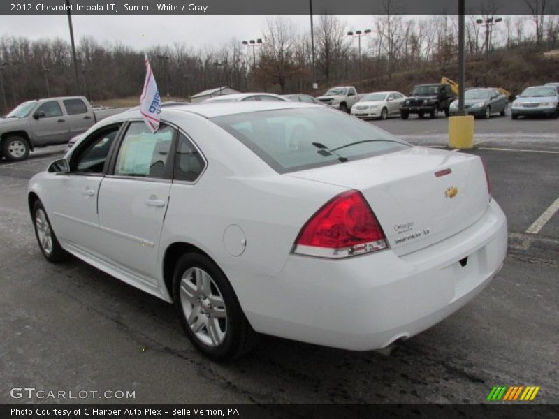 Summit White / Gray 2012 Chevrolet Impala LT