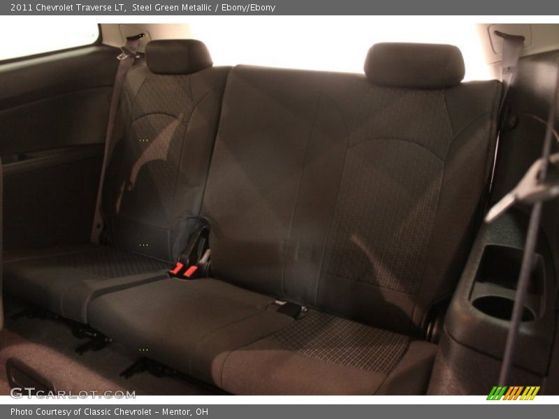 Steel Green Metallic / Ebony/Ebony 2011 Chevrolet Traverse LT