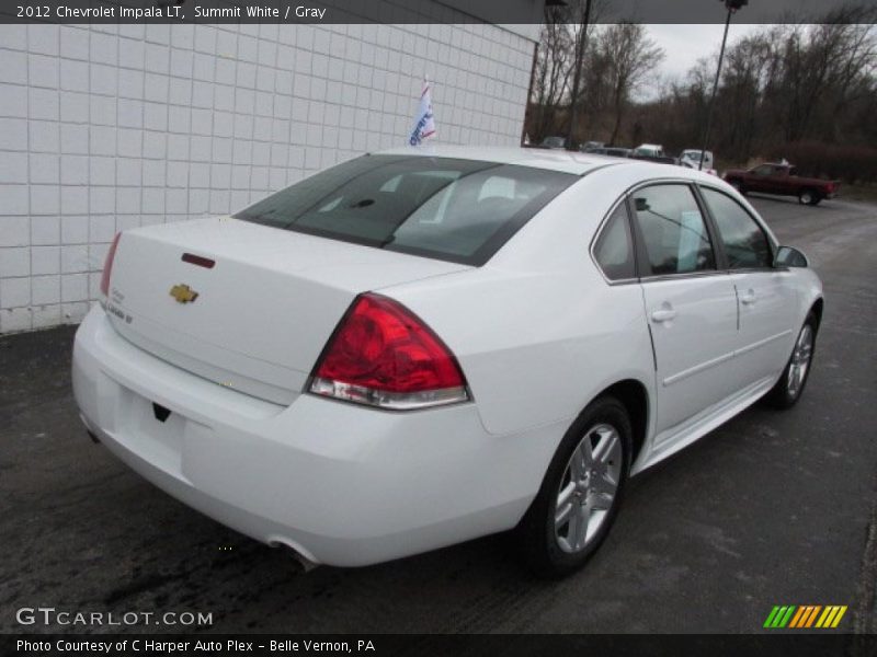 Summit White / Gray 2012 Chevrolet Impala LT