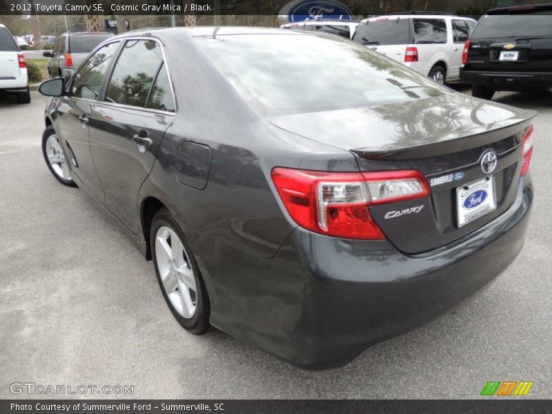 Cosmic Gray Mica / Black 2012 Toyota Camry SE