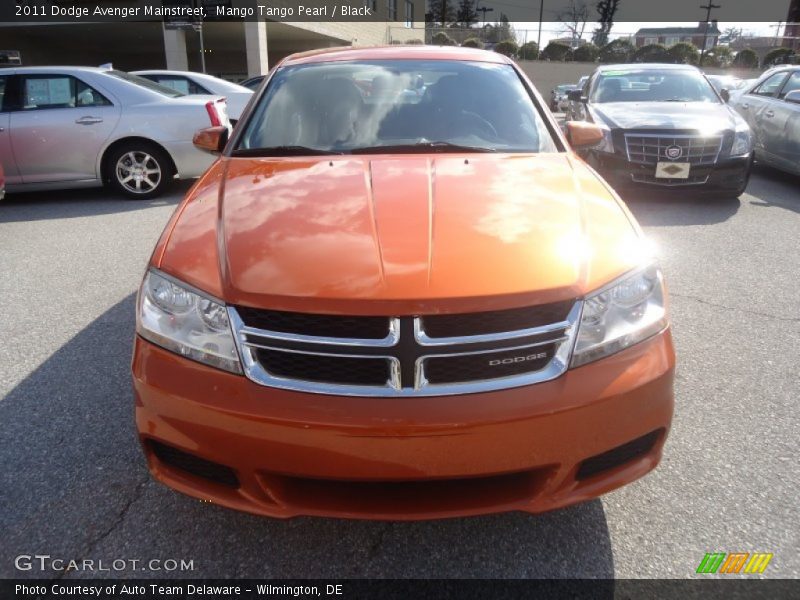Mango Tango Pearl / Black 2011 Dodge Avenger Mainstreet