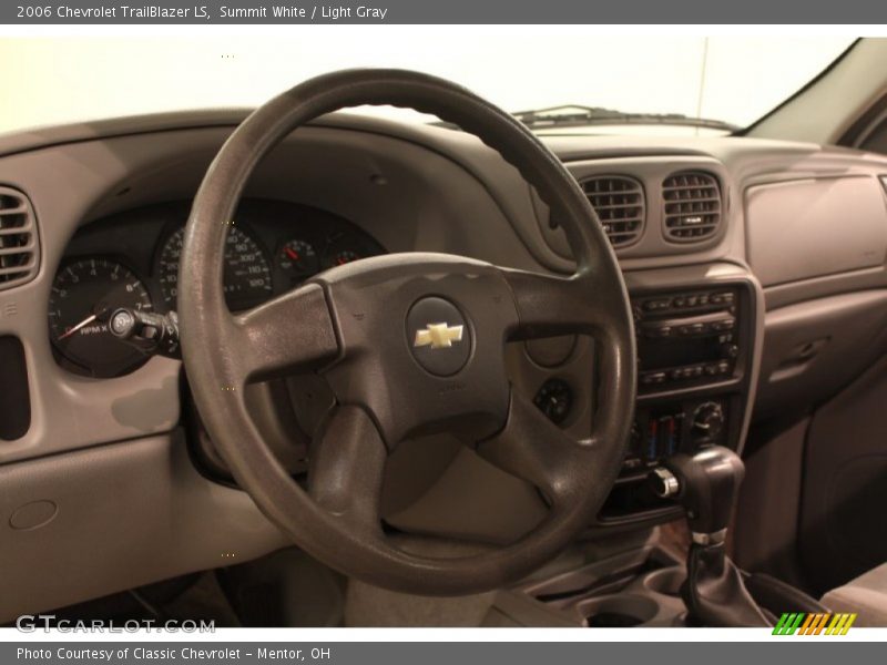 Summit White / Light Gray 2006 Chevrolet TrailBlazer LS