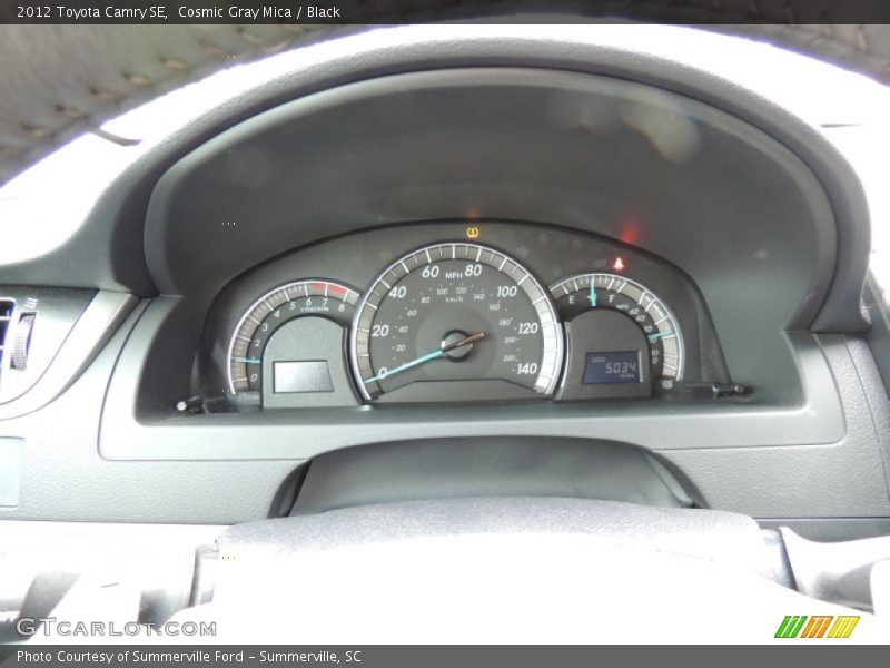 Cosmic Gray Mica / Black 2012 Toyota Camry SE