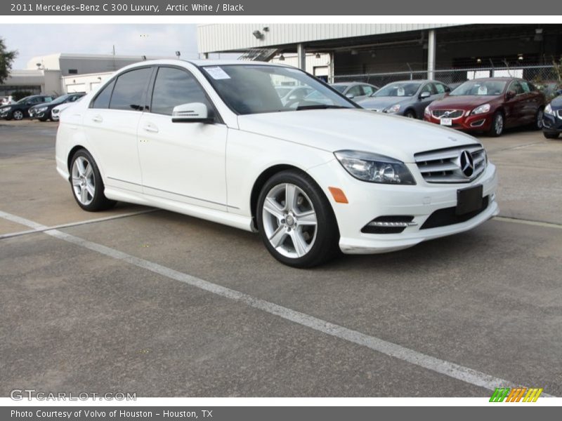 Arctic White / Black 2011 Mercedes-Benz C 300 Luxury