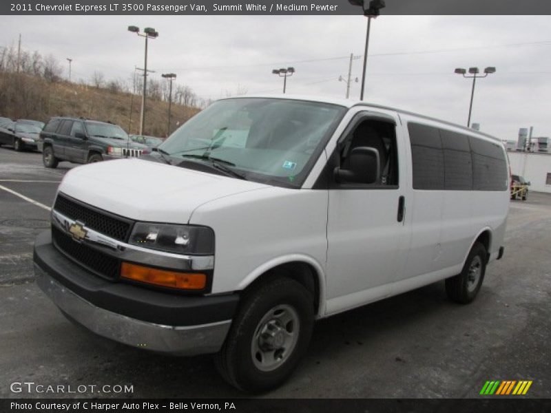 Summit White / Medium Pewter 2011 Chevrolet Express LT 3500 Passenger Van
