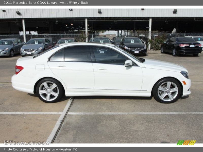 Arctic White / Black 2011 Mercedes-Benz C 300 Luxury