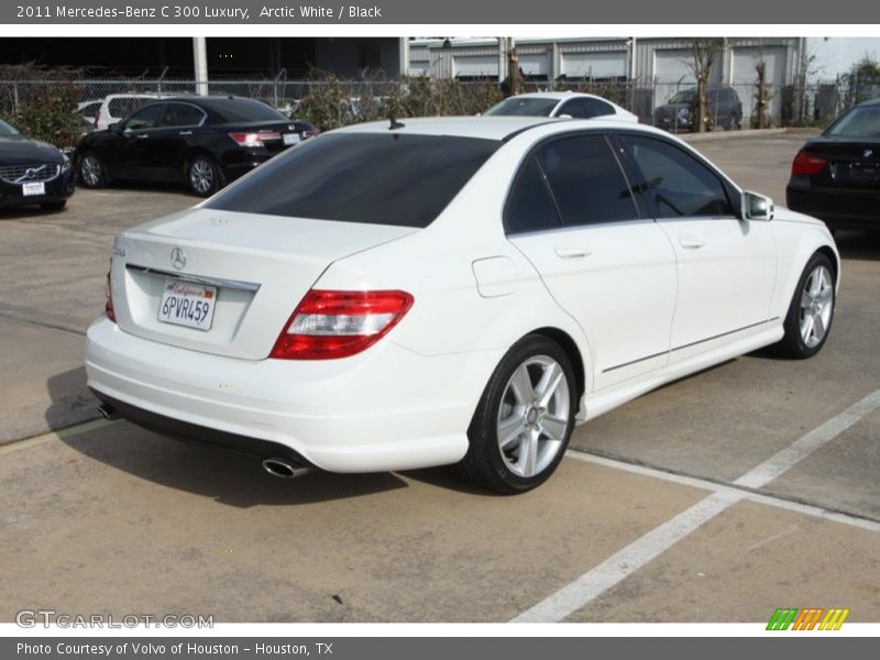 Arctic White / Black 2011 Mercedes-Benz C 300 Luxury