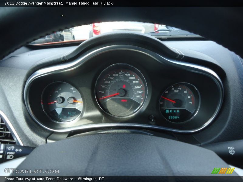 Mango Tango Pearl / Black 2011 Dodge Avenger Mainstreet