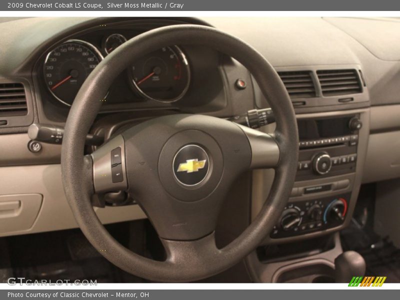 Silver Moss Metallic / Gray 2009 Chevrolet Cobalt LS Coupe