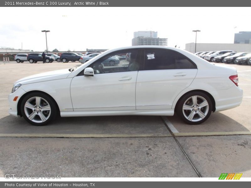 Arctic White / Black 2011 Mercedes-Benz C 300 Luxury