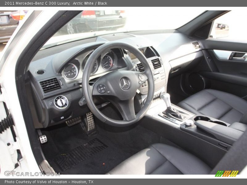 Arctic White / Black 2011 Mercedes-Benz C 300 Luxury