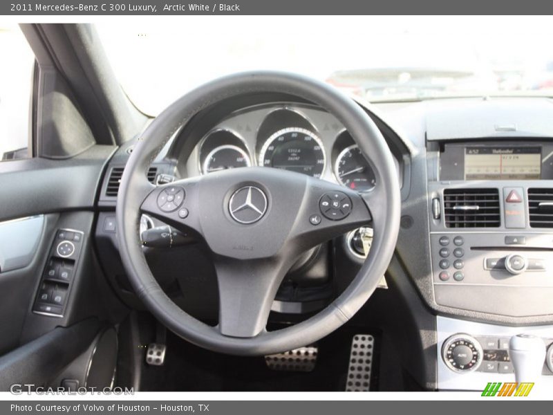 Arctic White / Black 2011 Mercedes-Benz C 300 Luxury