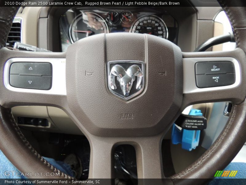 Rugged Brown Pearl / Light Pebble Beige/Bark Brown 2010 Dodge Ram 2500 Laramie Crew Cab