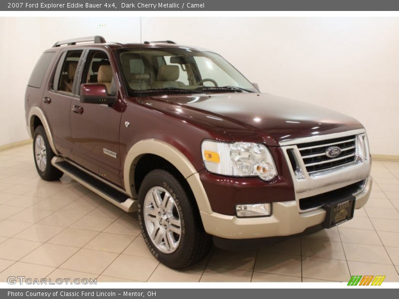 Dark Cherry Metallic / Camel 2007 Ford Explorer Eddie Bauer 4x4