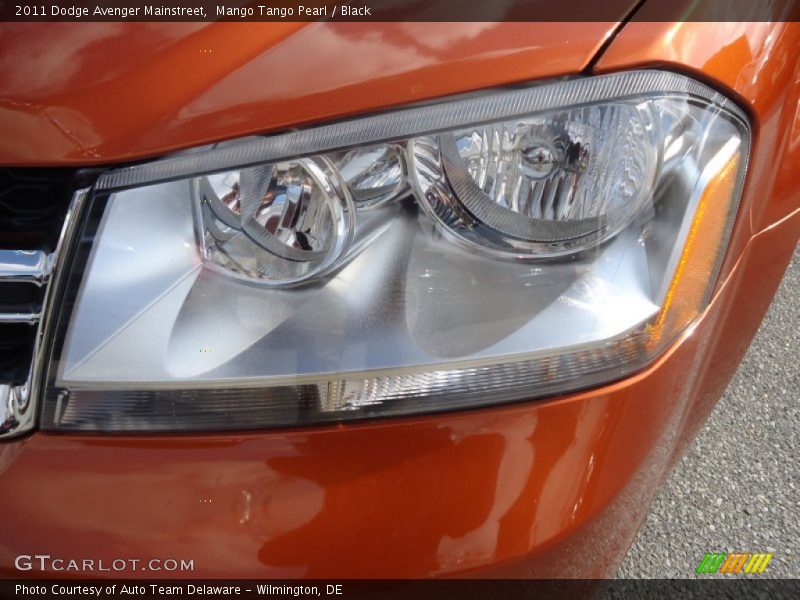 Mango Tango Pearl / Black 2011 Dodge Avenger Mainstreet