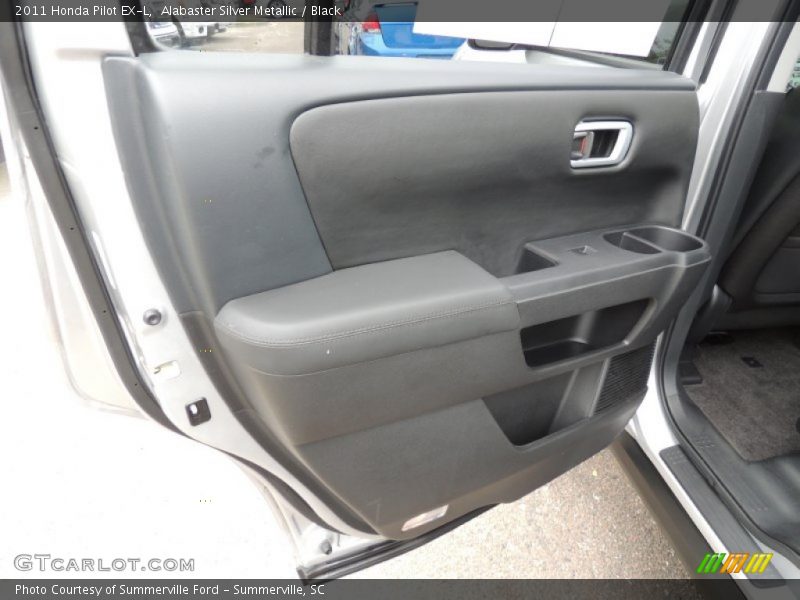 Alabaster Silver Metallic / Black 2011 Honda Pilot EX-L
