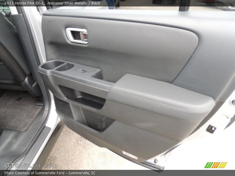 Alabaster Silver Metallic / Black 2011 Honda Pilot EX-L