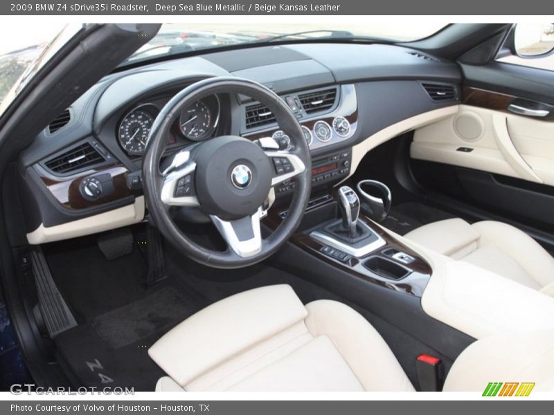 Beige Kansas Leather Interior - 2009 Z4 sDrive35i Roadster 