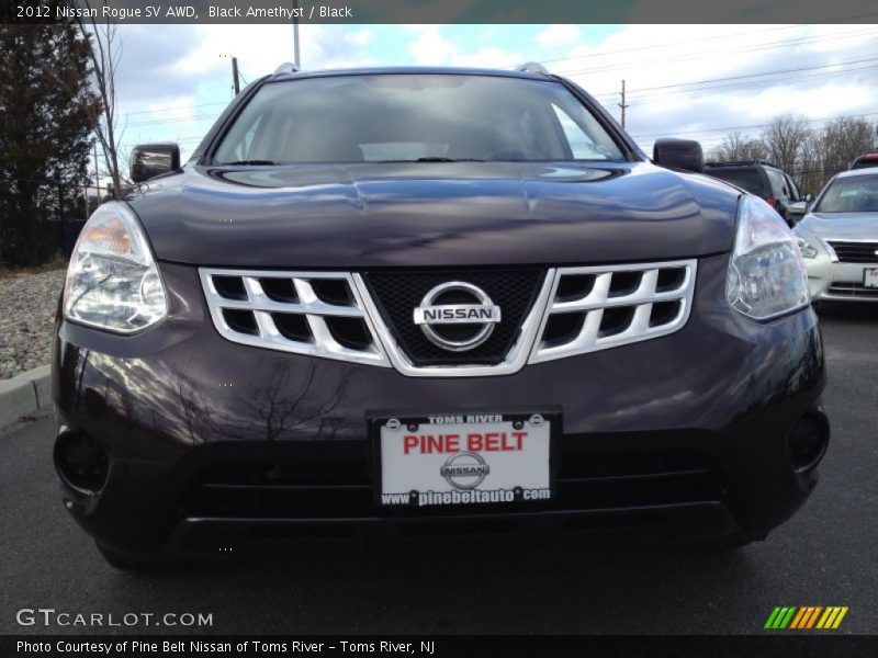 Black Amethyst / Black 2012 Nissan Rogue SV AWD