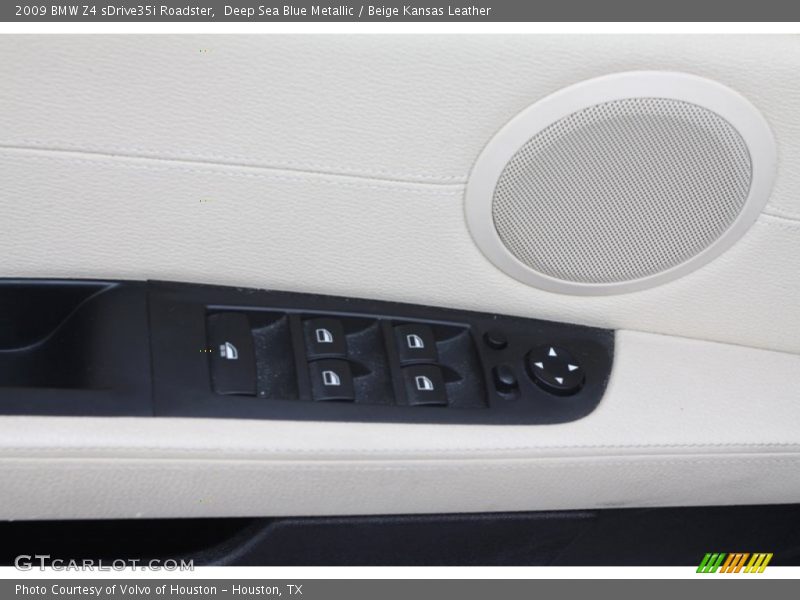 Deep Sea Blue Metallic / Beige Kansas Leather 2009 BMW Z4 sDrive35i Roadster