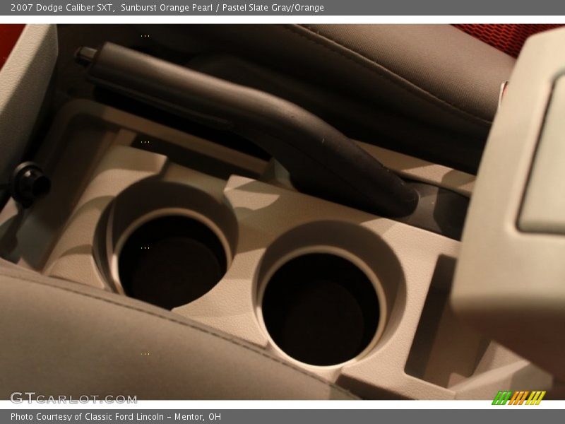 Sunburst Orange Pearl / Pastel Slate Gray/Orange 2007 Dodge Caliber SXT
