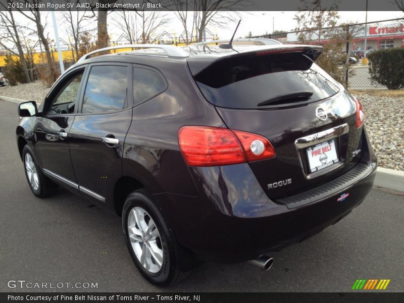 Black Amethyst / Black 2012 Nissan Rogue SV AWD