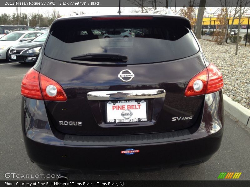 Black Amethyst / Black 2012 Nissan Rogue SV AWD