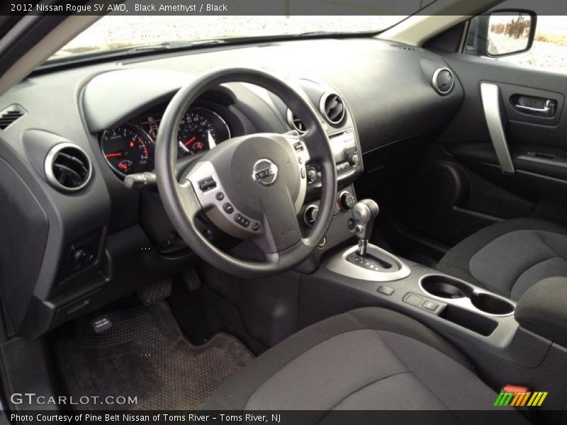 Black Amethyst / Black 2012 Nissan Rogue SV AWD