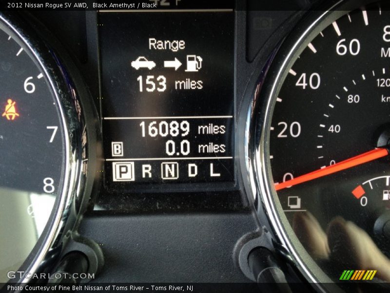 Black Amethyst / Black 2012 Nissan Rogue SV AWD