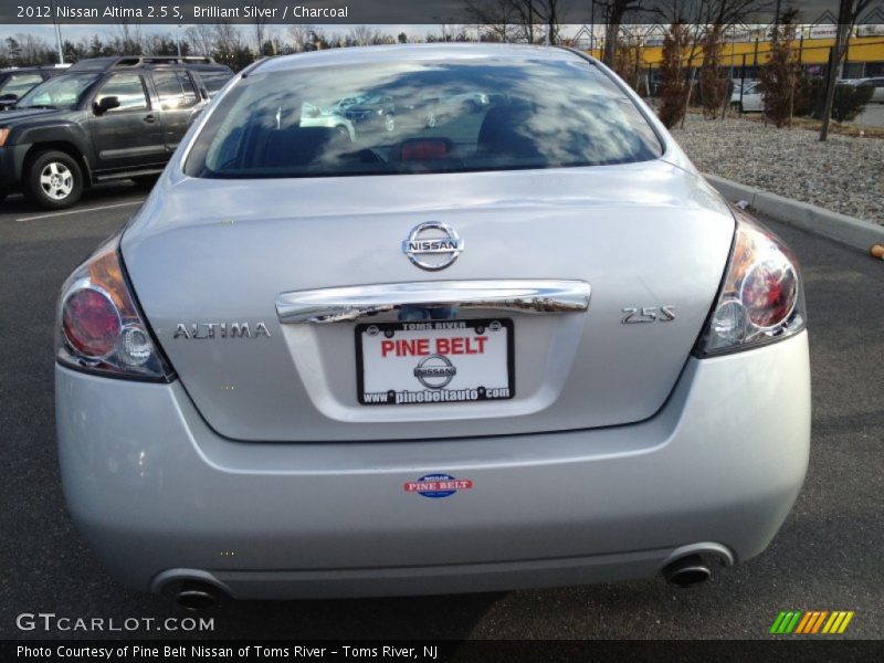 Brilliant Silver / Charcoal 2012 Nissan Altima 2.5 S