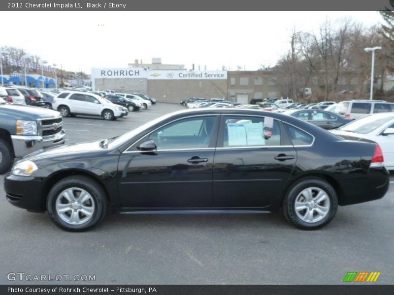 Black / Ebony 2012 Chevrolet Impala LS