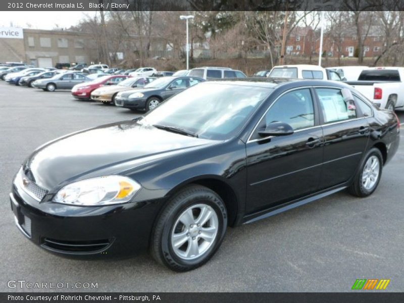 Black / Ebony 2012 Chevrolet Impala LS