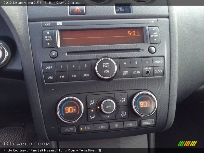 Brilliant Silver / Charcoal 2012 Nissan Altima 2.5 S